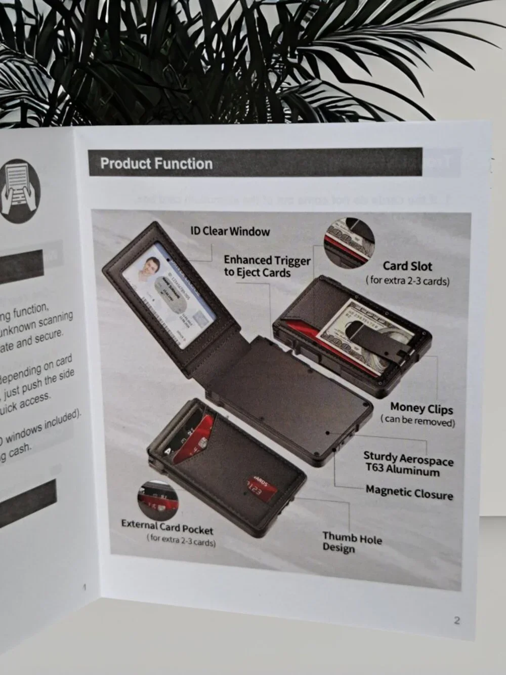 ZALVEX Wallet for Men, 10-12 Cards, Slim Compact, RFID, Money Clip, Carbon Fiber